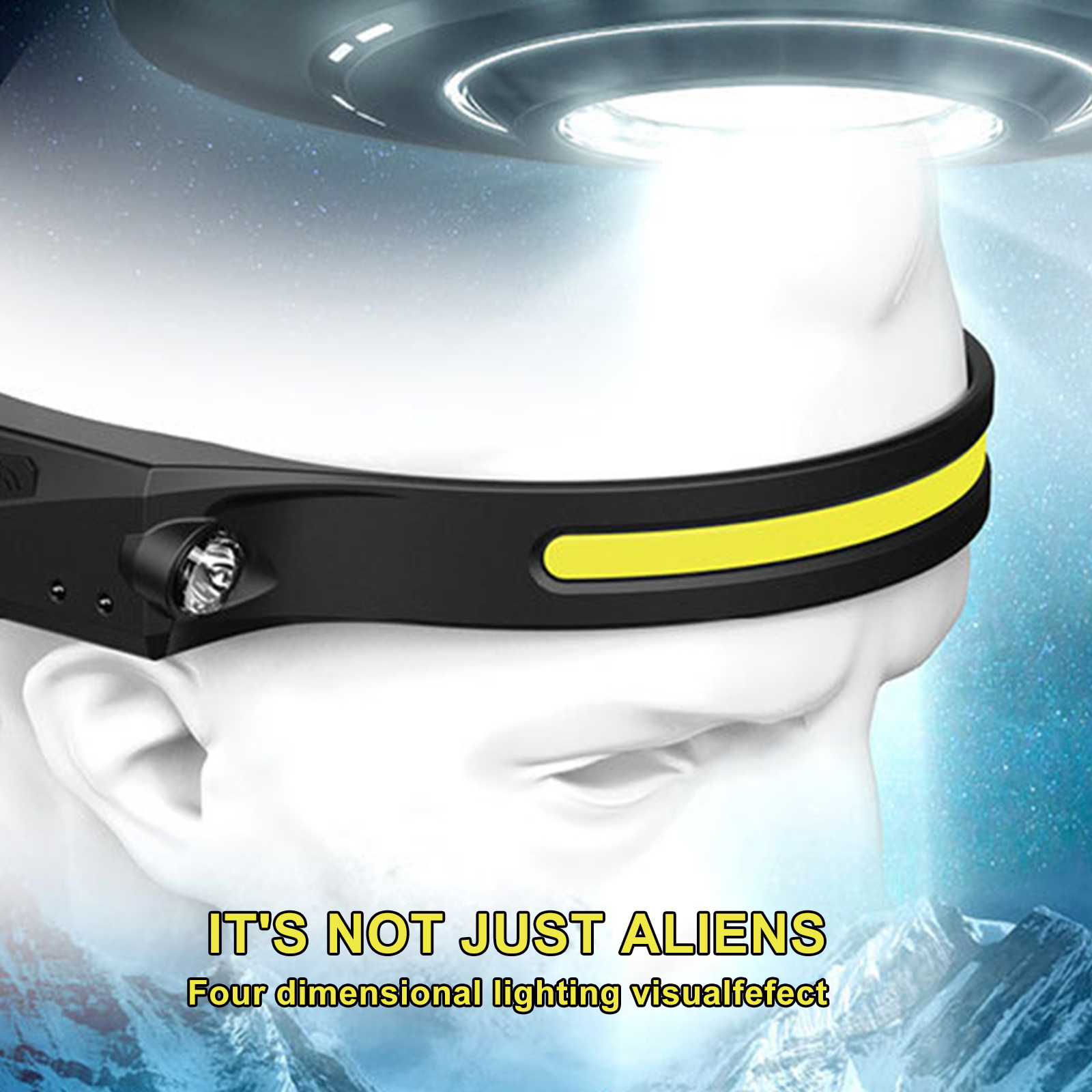 COB LED Induction Riding Headlamp Flashlight USB Rechargeable Waterproof Camping Headlight With All Perspectives Hunting Light - Image 3
